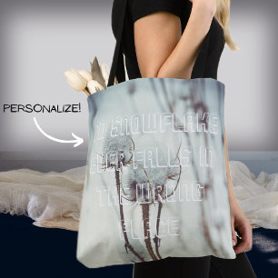 Na een sneeuwval tote bag