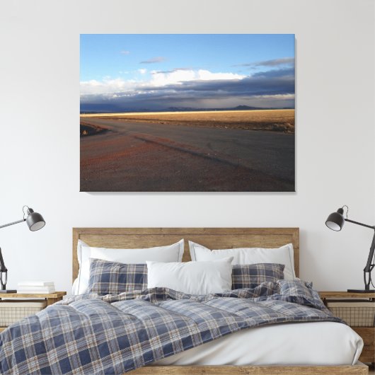 Na een winterstorm canvas afdruk (Insitu (Slaapkamer))