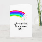 Na elk storm is een Rainbow of Hope vechter Kaart (Voorkant)