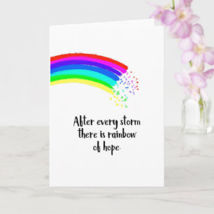 Na elk storm is een Rainbow of Hope vechter Kaart