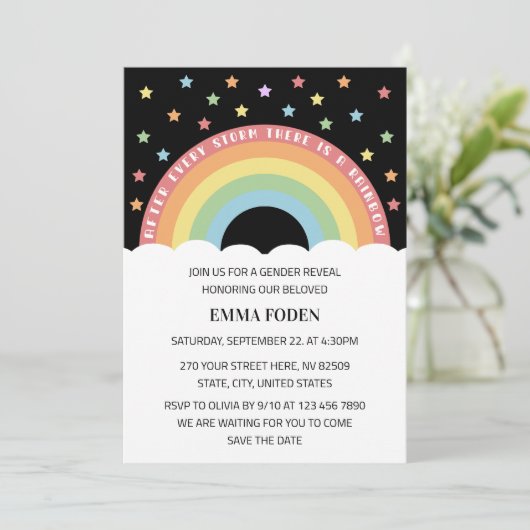 Na elk Storm is er een regenboog Kaart (Staand voorkant)