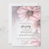 Na feest Boho Pink Daisy Save The Date (Voorkant)