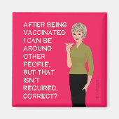 Na gevaccineerd te zijn, kan ik bij andere mensen  magneet (Voorkant)