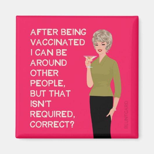 Na gevaccineerd te zijn, kan ik bij andere mensen  magneet (Voorkant)