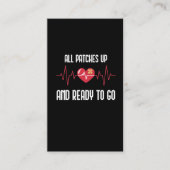 Na hartchirurgie goed omzeilen visitekaartje (Voorkant)