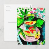 na Henri Matisse, The Goldfish, digitale tekening Briefkaart (Voorkant / Achterkant)