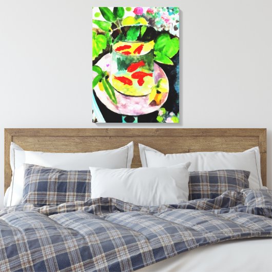 na Henri Matisse, The Goldfish, digitale tekening Canvas Afdruk (Insitu (Slaapkamer))