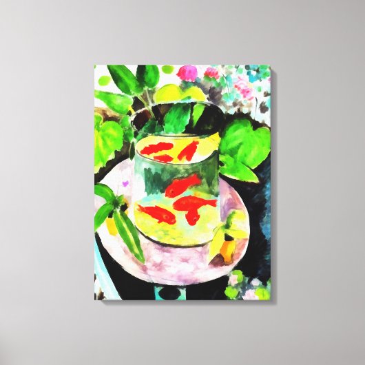 na Henri Matisse, The Goldfish, digitale tekening Canvas Afdruk (Voorkant)