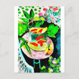 na Henri Matisse, The Goldfish, digitale tekening Feestdagenkaart