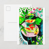 na Henri Matisse, The Goldfish, digitale tekening Feestdagenkaart (Voorkant / Achterkant)