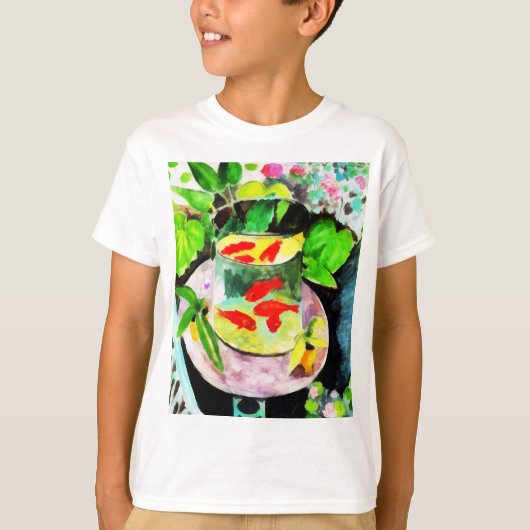 na Henri Matisse, The Goldfish, digitale tekening T-shirt (Voorkant)