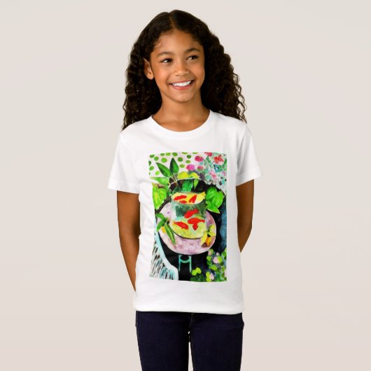 na Henri Matisse, The Goldfish, digitale tekening T-shirt (Voorkant volledig)