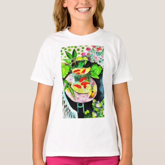 na Henri Matisse, The Goldfish, digitale tekening T-shirt (Voorkant)