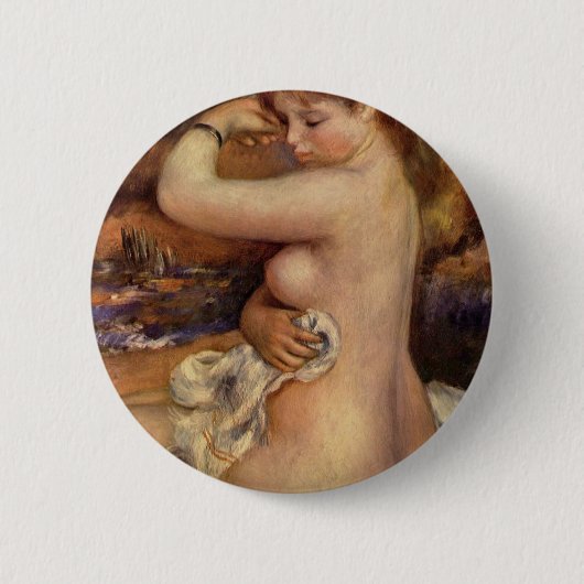 'Na het bad' Ronde Button 5,7 Cm (Voorkant)