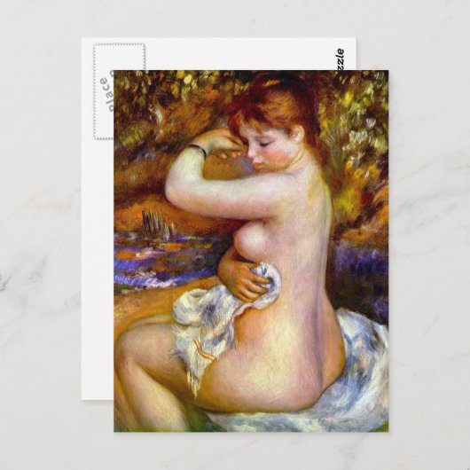 Na het bad van Pierre Renoir Briefkaart (Voorkant / Achterkant)