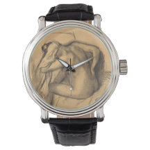 Na het drogen van haar door Edgar Degas