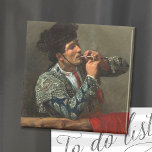 Na het gevecht | Mary Cassatt Magneet<br><div class="desc">Na de Bullgevecht of Toreador (1873) door de Amerikaanse impressionist Mary Cassatt. Origineel kunstwerk is een oliesschilderij op doek dat een portret van een bullvechter toont die een sigaret rookte na zijn gevecht. Gebruik de ontwerphulpmiddelen om douanetekst toe te voegen of het afbeelding te personaliseren.</div>