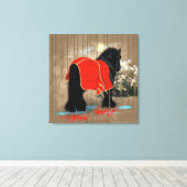Na het grooming - omcirkeld canvas afdruk (Insitu (Houten vloer))