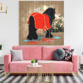 Na het grooming - omcirkeld canvas afdruk (Insitu (Woonkamer))