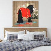 Na het grooming - omcirkeld canvas afdruk (Insitu (Slaapkamer))