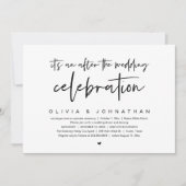 Na het huwelijksfeest Modern Dinner Party Kaart (Voorkant)