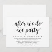 Na het Jawoord, Feest! Kaart (Voorkant / Achterkant)