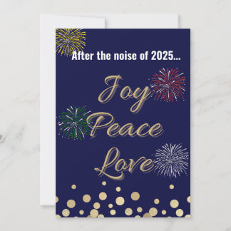 Na het lawaai van 2025 Foto Kerstmis | Feestdagenkaart