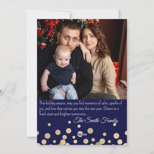 Na het lawaai van 2025 Foto Kerstmis | Feestdagenkaart (Achterkant)