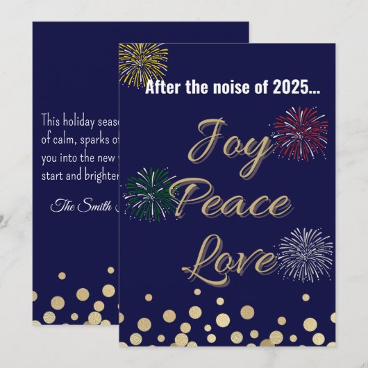 Na het lawaai van Kerstmis 2025 | Feestdagenkaart (Voorkant / Achterkant)