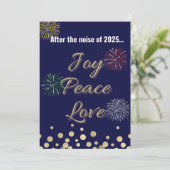 Na het lawaai van Kerstmis 2025 | Feestdagenkaart (Staand voorkant)