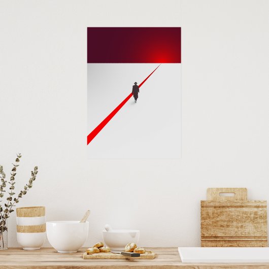 Na het Poster Rode Lijn (Keuken)