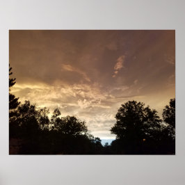 Na het Schilderachtig Storm Poster