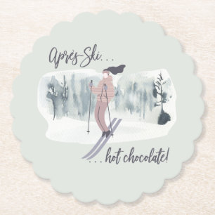 Na het Skien van Hot Chocolate Kartonnen Onderzetters