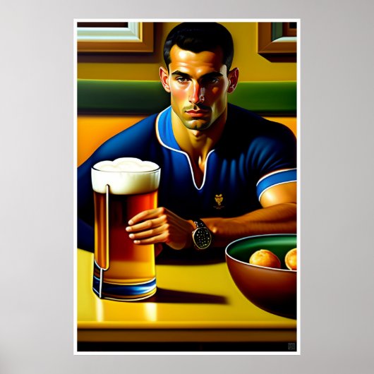 Na het spel - Rugby Art Print (Voorkant)