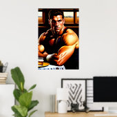 Na het spel - Rugby Art Print (Thuiskantoor)