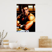 Na het spel - Rugby Art Print (Keuken)