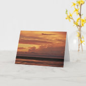 Na het Storm 7 x 5 Gevouwen Wenskaart - leeg Kaart (Gele Bloem)