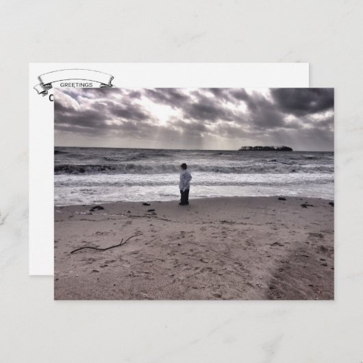 Na het Storm Briefkaart (Voorkant / Achterkant)