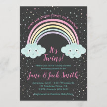 Na het Storm komt regenboog | Twins Baby shower