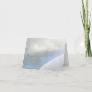 Na het Storm Regenboog Feestdagen Kaart