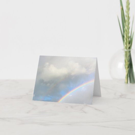 Na het Storm Regenboog Feestdagen Kaart (Voorkant)