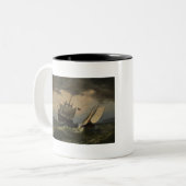 Na het Storm van William Bradford Tweekleurige Koffiemok (Voorkant links)