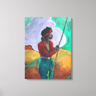 Na het tekenen - De kleine Shepard Canvas Afdruk