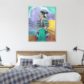 Na het tekenen - De kleine Shepardess Canvas Afdruk (Insitu (Slaapkamer))