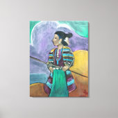 Na het tekenen - De kleine Shepardess Canvas Afdruk (Voorkant)