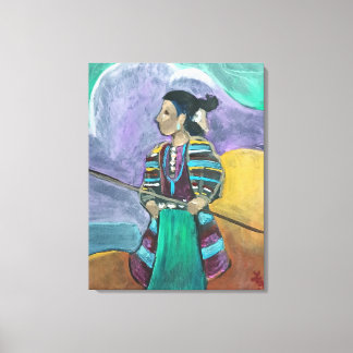 Na het tekenen - De kleine Shepardess Canvas Afdruk