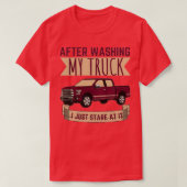 Na het wassen van mijn vrachtwagen t-shirt (Design voorkant)