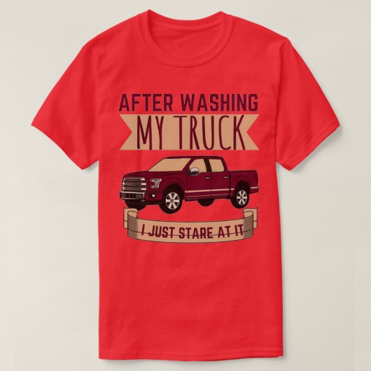 Na het wassen van mijn vrachtwagen t-shirt (Design voorkant)