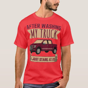 Na het wassen van mijn vrachtwagen t-shirt