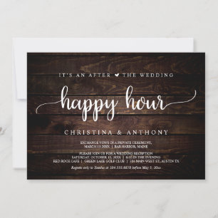 Na het Wedding Happy Hour, Rustieke Elopement Kaart